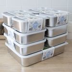 Coobinox® Freeze-Keep Stainless Steel Freezer Container 9-Piece Full Set (CO-57-91) - SUS 304 All-in-One Collectio